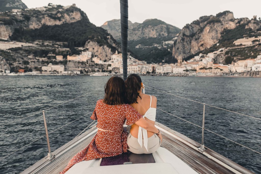 Wedding Proposal on a sailboat in Amalfi Coast